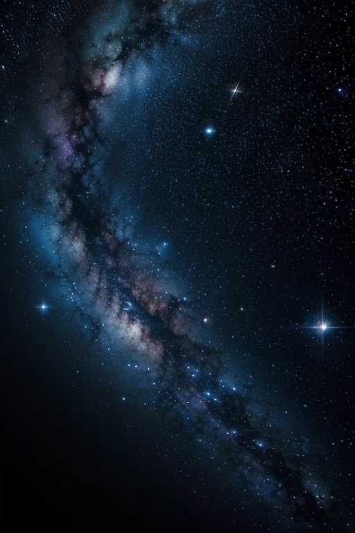 Space, cosmic, blue cosmos, starry, star dust, galactic, Detailed, magnificent, Super nova, strong colors, sharp space, Dark blue and purple tone.
