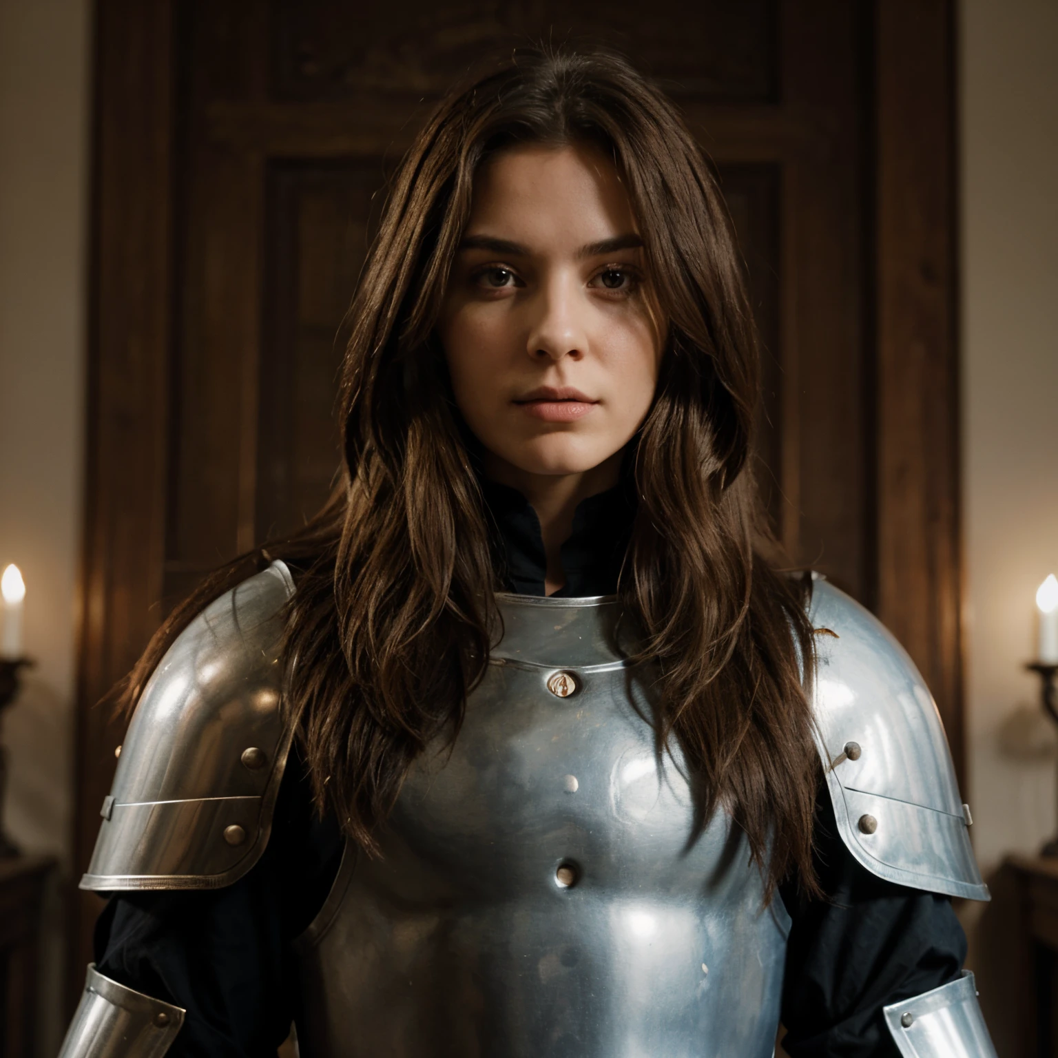 Long haired knight, wise, smart and strong