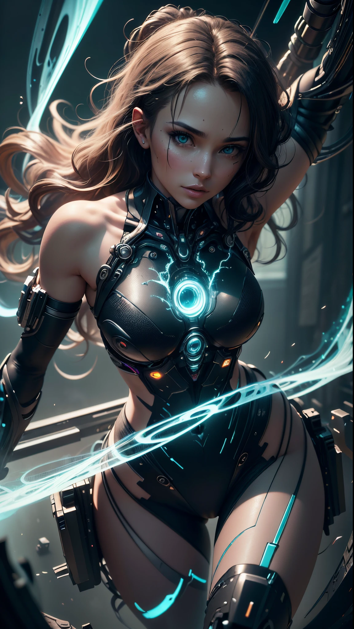 ((Best quality)), ((masterpiece)), (detailed:1.4), 3D, an image of a beautiful cyberpunk female with thick voluminous hair,light particles, pure energy chaos antitech,HDR (High Dynamic Range),Ray Tracing,NVIDIA RTX,Super-Resolution,Unreal 5,Subsurface scattering,PBR Texturing,Post-processing,Anisotropic Filtering,Depth-of-field,Maximum clarity and sharpness,Multi-layered textures,Albedo and Specular maps,Surface shading,Accurate simulation of light-material interaction,Perfect proportions,Octane Render,Two-tone lighting,Wide aperture,Low ISO,White balance,Rule of thirds,8K RAW