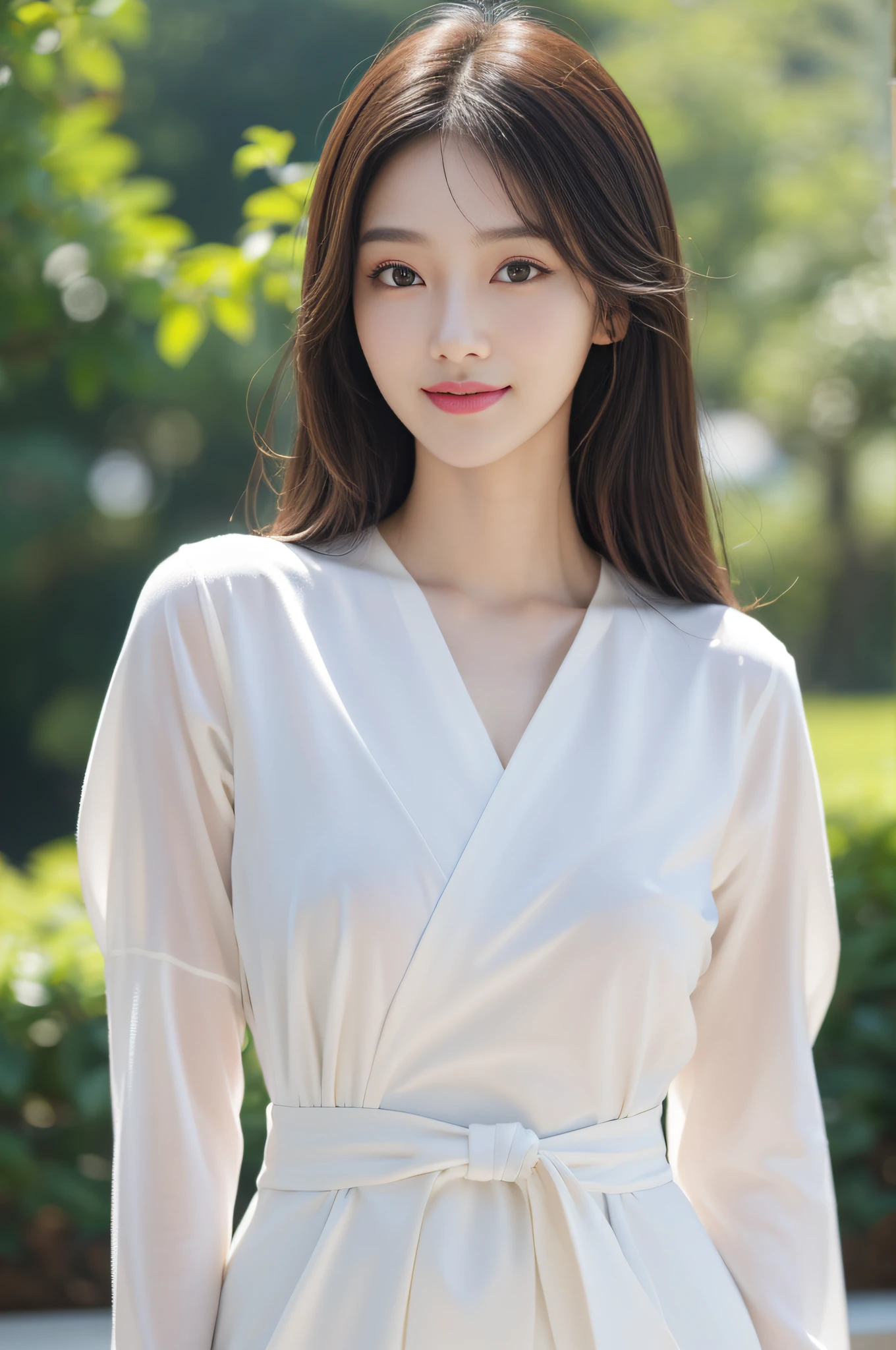 (Best quality at best,A high resolution),(actual),(sportrait),(美丽细致的眼睛,beautiful detailed lips,Extremely detailed face),(Korean idol face girl),(Stylish and stylish clothes),(Elongated),(stand posture),(Full body photo),(facing at the camera),(Smiling),(gentle expressions),(Perfect hair details),(Perfect lighting details),(Perfect skin details),