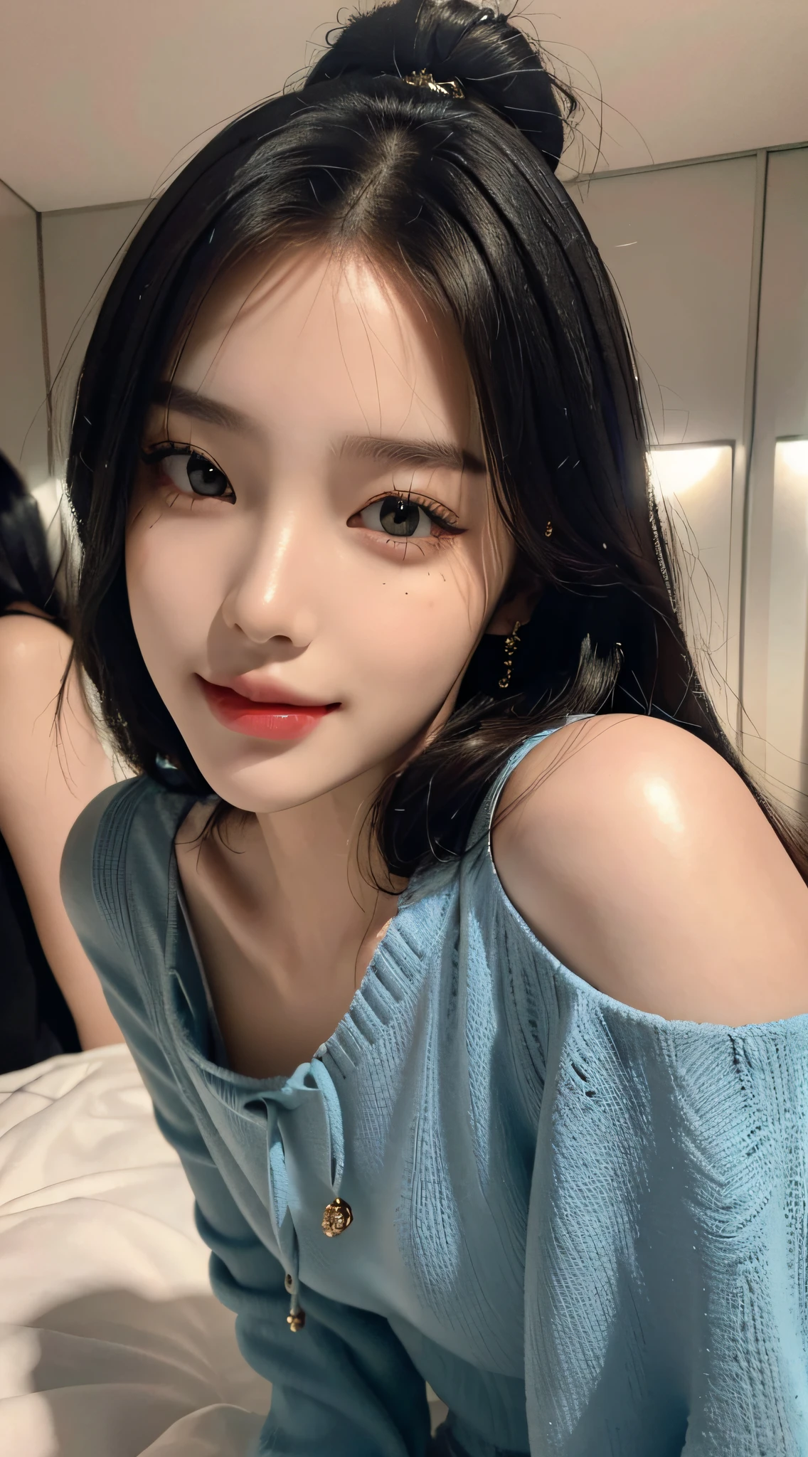 (Best quality at best,A high resolution),(actual),(sportrait),(美丽细致的眼睛,beautiful detailed lips,Extremely detailed face),(Korean idol face girl),(Stylish and stylish clothes),(Elongated),(stand posture),(Full body photo),(facing at the camera),(Smiling),(gentle expressions),(Perfect hair details),(Perfect lighting details),(Perfect skin details),