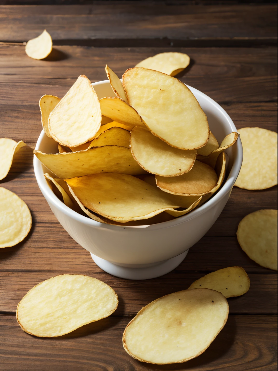 Thin potato chips