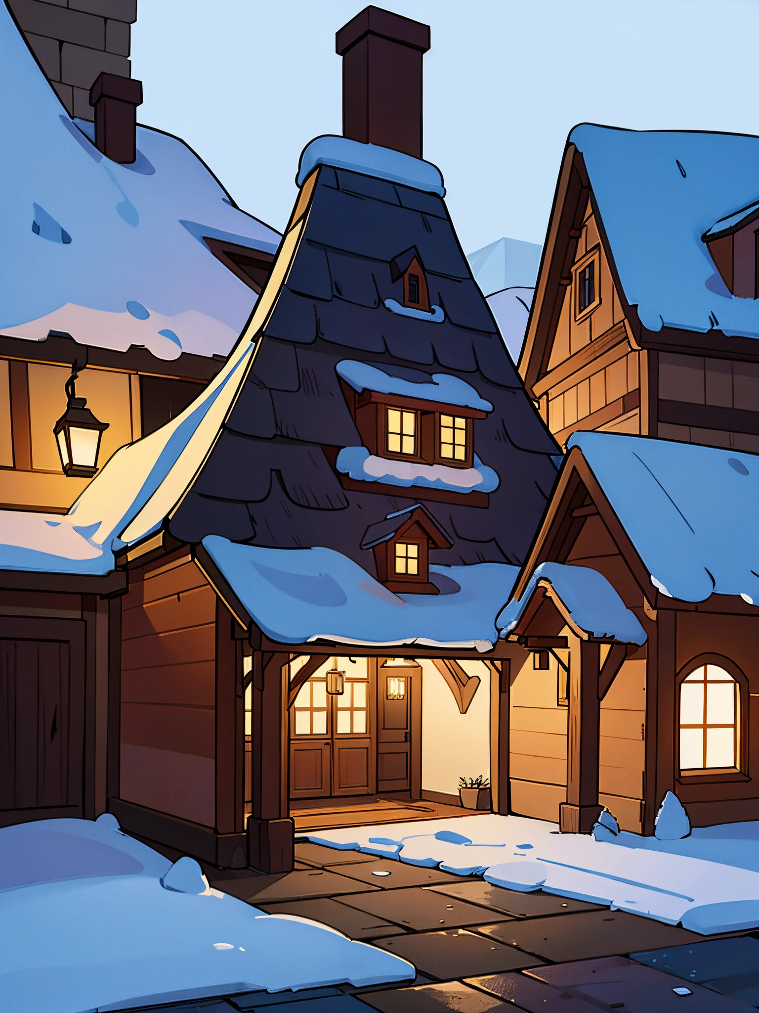 Une maison décorée noël
