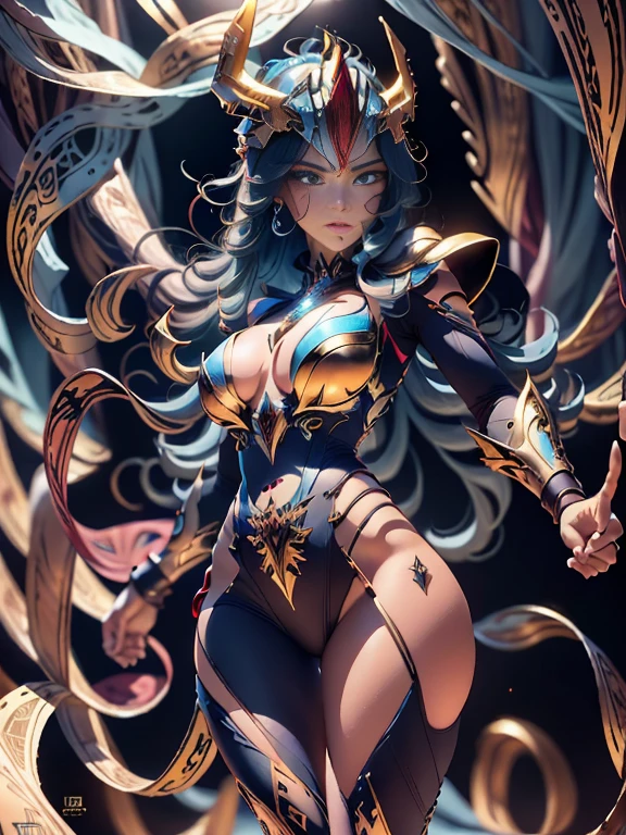 obra-prima, melhor qualidade, ultra alta res, bikini type armor, (fotorrealista: 1.4), alta resolução, foto crua, 1 menina, pele brilhante, (pele de detalhe: 1.2), best ilumination, brilho, armadura mecha, lighting dramatic, dinamic pose, (fundo do templo grego: 1.1), (noite: 1.2), (night  sky), cosmos, milky ways, armadura dourada, (decote), Phoenix_Ikki bikini, (peito grande), (capacete: 1.2), pele bronzeada,  cabelo preto, (prata peito guarda: 1.3), seios enormes, camisa azul, vulkan, lava, serious face, olhos detalhado, rosto detalhado, boca detalhado, nariz detalhado, full body standing photo