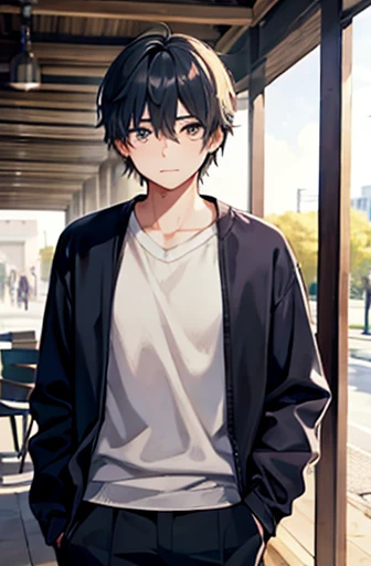 (A male college student who can't hide his refreshing and cool side)、creation、animesque、dust particles、Sunny and sunny、Cold Breeze、masculine boy