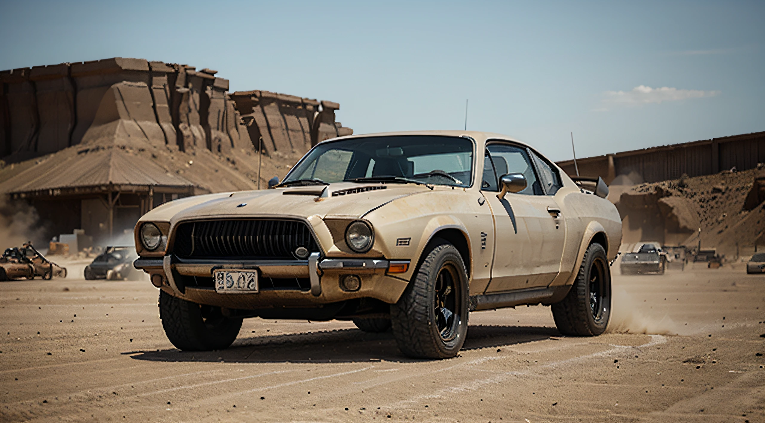 Mad Max-style sports car.