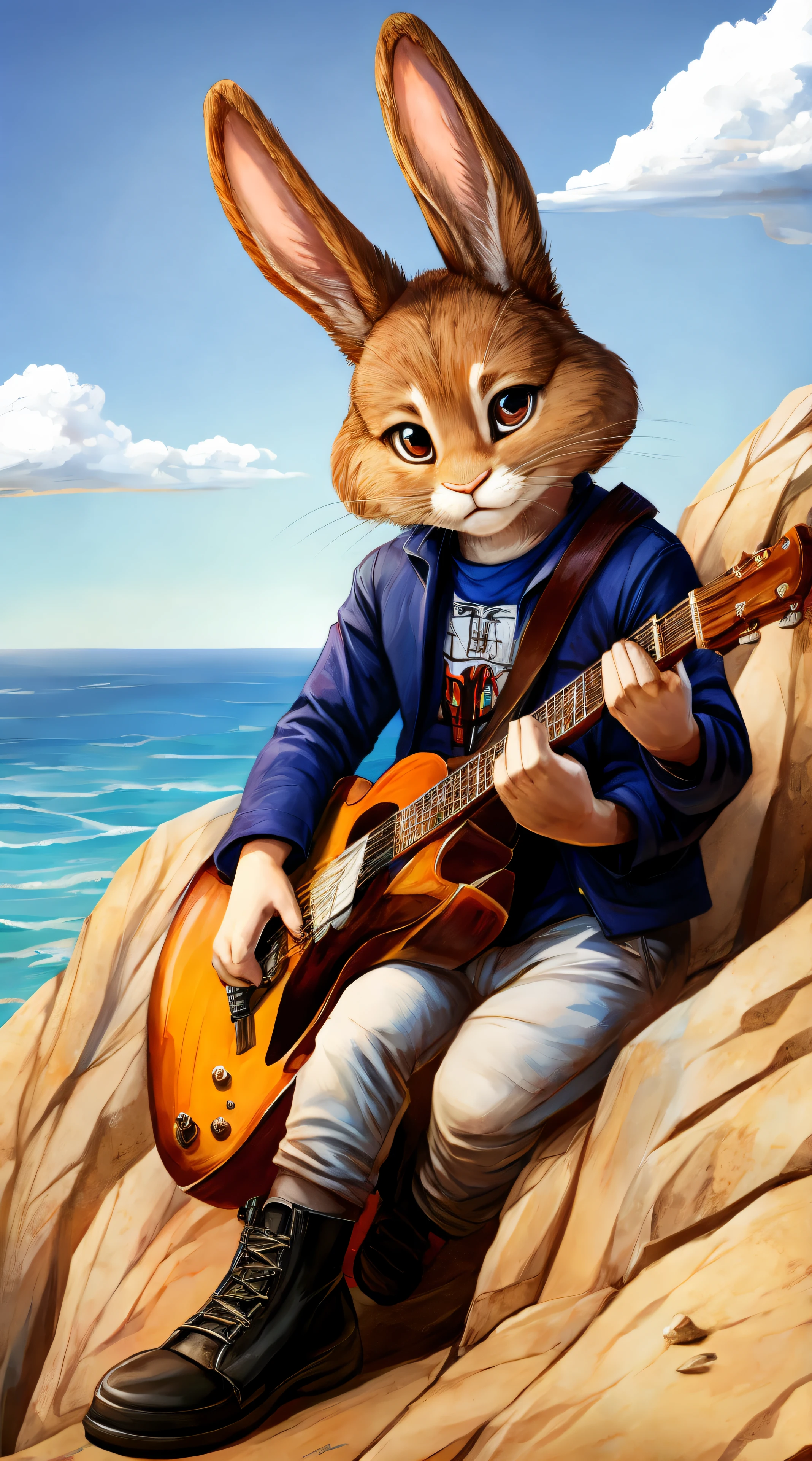 Rabbit rock musician
