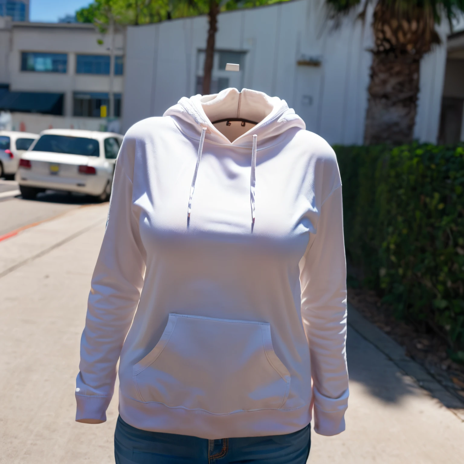 girls' hoodie, (invisible, no humans, headless, faceless:1.5), (cute big breasts), (close-up shot of breasts), (8k, RAW photo, best quality, masterpiece:1.2), (realistic, photo-realistic:1.37), photon mapping, radiosity, ((Hasselblad photography)), physically-based rendering