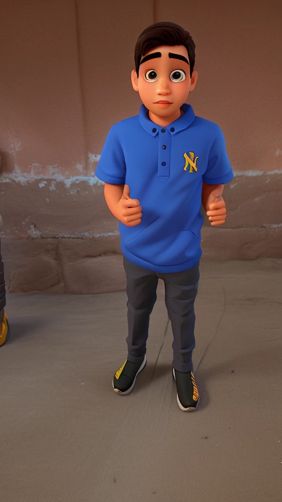 um menino estilo disney pixar, alta qualidade e melhor resolucao