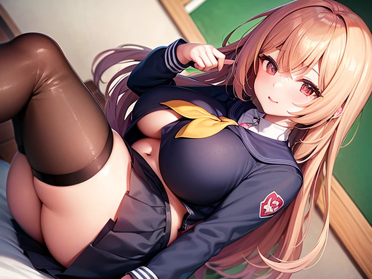 Thich thighs big boobs school anime 4girl in the class mini skirt school unıform beautiful in the class classmate fishnet stockings Fat boobs