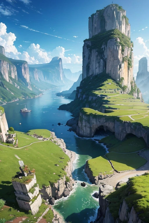 High quality, highly detailed CG unity 8k wallpaper beautiful landscape oil painting