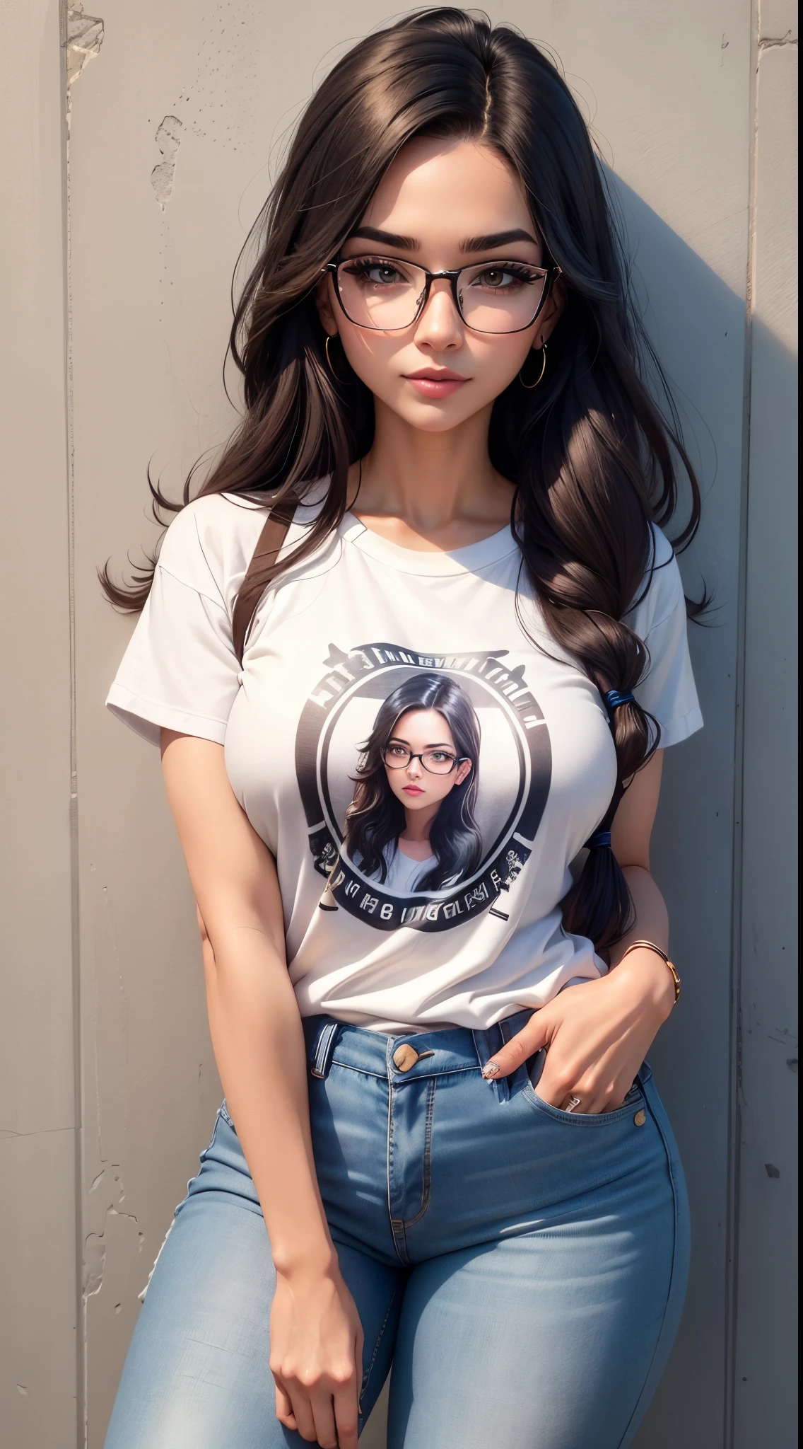 mia khalifa in white transperent tshirt