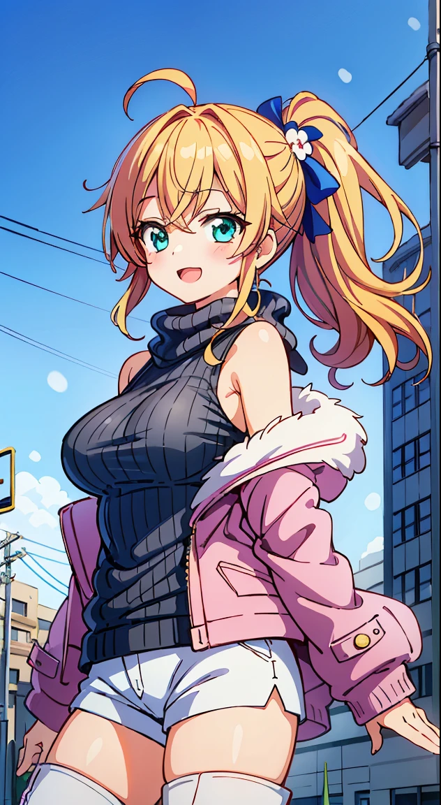 Highest quality,masterpiece, Highest Resolution, 1 girl, nsfw, full naked,boy pov,boy body, sex, standing, outdoor, city, street, night,crowd, huge breasts, pink nipple, blush, smilepenis in pussy, horse ears, horse tail, Little Cocon