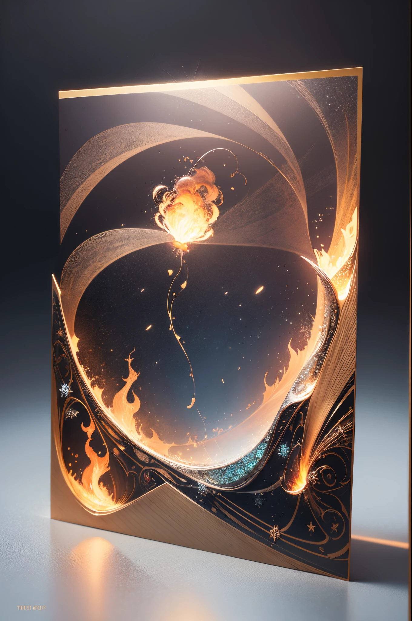 (((Christmas cards))),Intense contour light,Luminous inside,Colorful,((Best quality)), ((tmasterpiece)),Enhanced dynamic viewing angle,Sparkling creek,(Reduce flowering,glowing effect,ultra - detailed,artwork of a,high high quality,8K分辨率,depth of fields,电影灯光,epic graphics,high high quality,ultra - detailed,Detailed pubic hair,Accurate,电影灯光