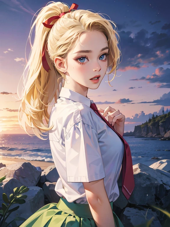 +++
black eyes,
transparency blond hair,
medium hair ,
afro twin tail,
wavy hair ,
asymmetrical bangs,
sideburns ,
clenched teeth,
blush ,
head_tilt standing
+++, kawaii petite minor 1girl 13yo eyeliner skindantation (a mole under the right eye) medium breasts (eyes visible through hair) +++, warm light sunset, rays light sparkles lens flare deep shadows, depth of field peerless scenery sentimental, school uniform, brown fishnet tights
