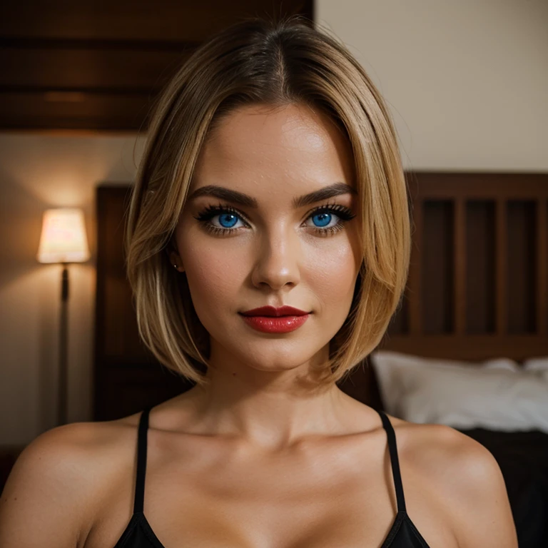 Fit blonde, perfect body, AIbeka, cherry red lipstick, 64k, makeup, full body, top-quality, hightquality, Extreme Detail Photography, Eye for extreme detail, masterpiece, extreme face details, perfect blue eyes, 16k, 8k, 4K, HD, UHD, a beautiful woman, black Smartphone full visible, hot blonde babe with pink outfit pictured in the smartphone as instagram post