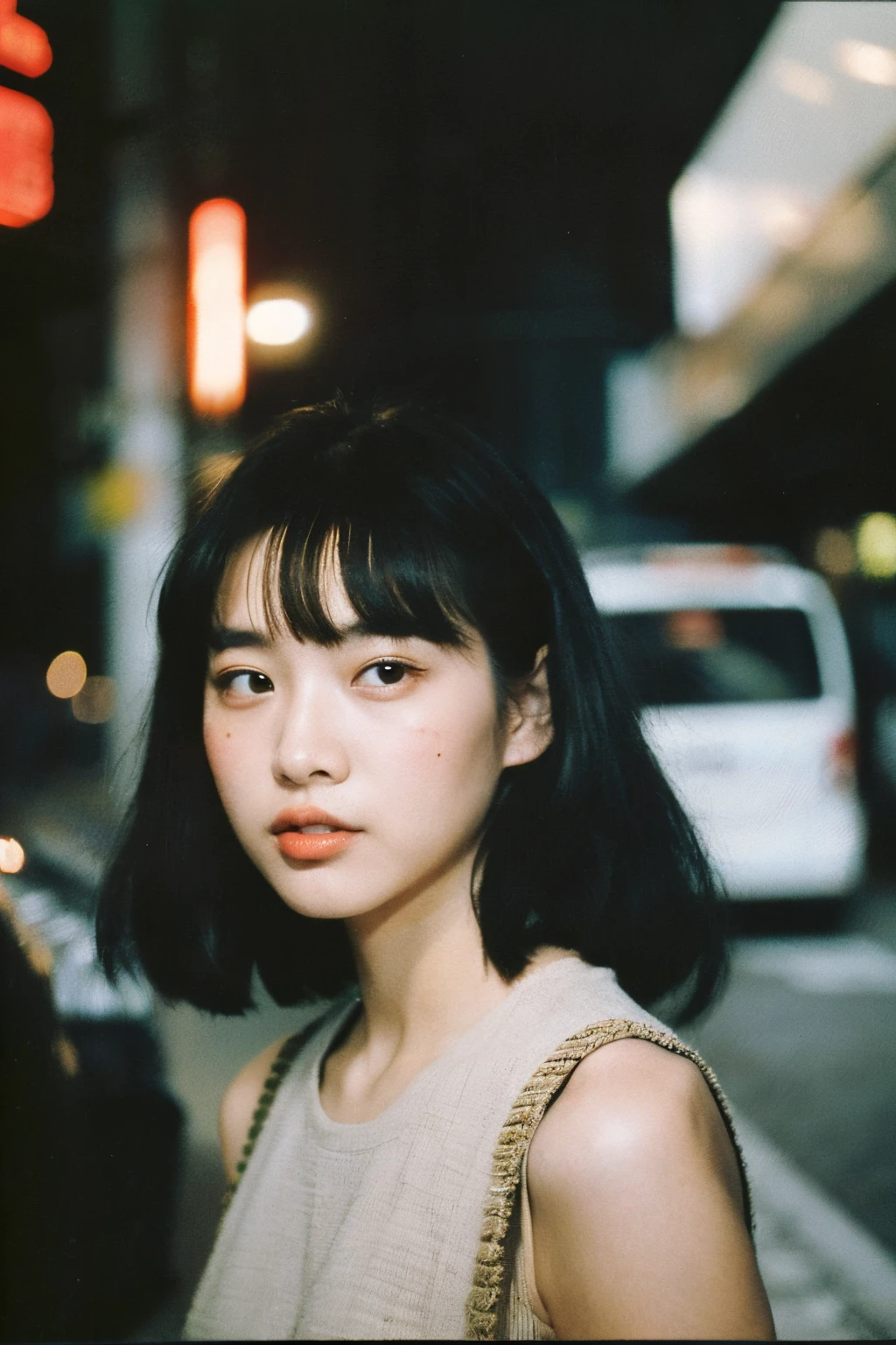 ((best quality)), ((masterpiece)), (detailed), perfect face
Asian, perfect face, found footage, retro, 90's, old photo, photo noise, old photo, retro, Korean, masterpiece, raw photo, film photo, old, noisy photo, in front of the camera, casual photo, grain photo, Tumblr, in front of the camera, VHS footage