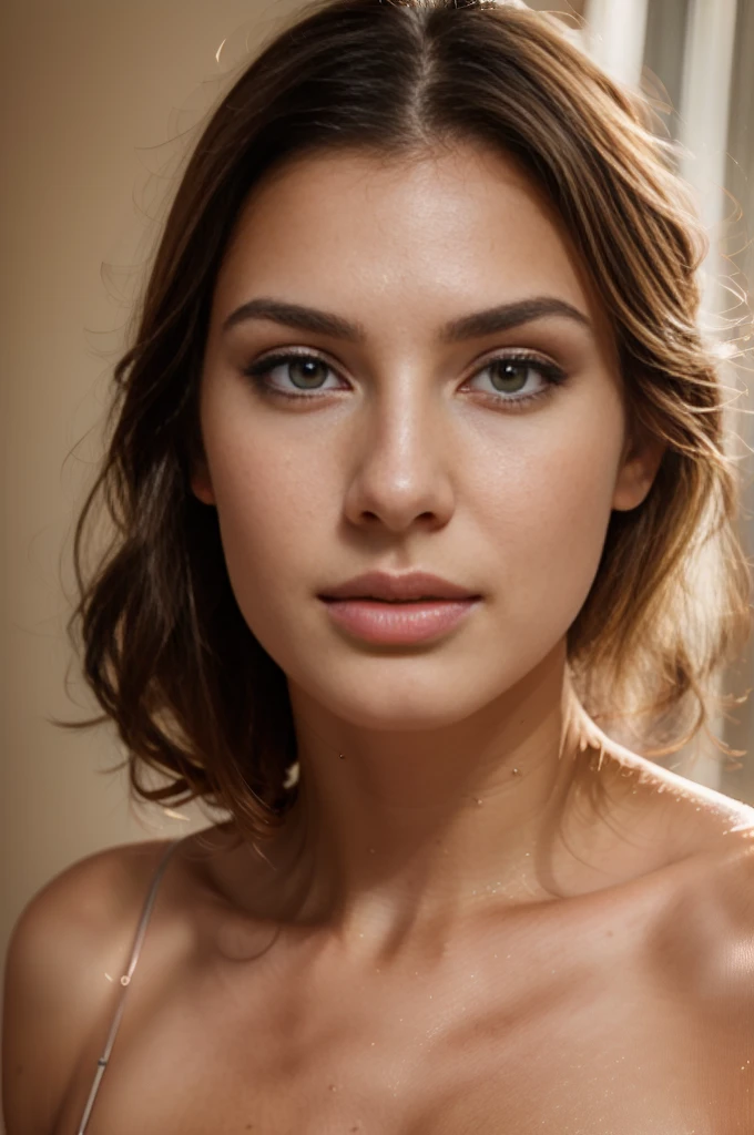(best quality, highres, realistic:1.37), HDR, ultra-detailed, 21-year-old woman, beautiful detailed eyes, beautiful detailed lips, long eyelashes, flawless skin, natural makeup, elegant posture, soft natural lighting, subtle background, portrait, vivid colors, pointy nose, full lips