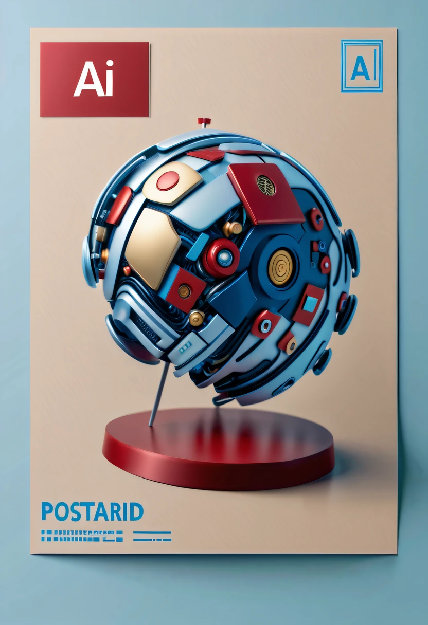 Best quality at best,8K,A high resolution,tmasterpiece:1.2,(actual:1.37),(Postcard with AI on the front:1.5)，The reverse side  a postcard in envelope format..，cardboard postcard，simplebackground，On a table，