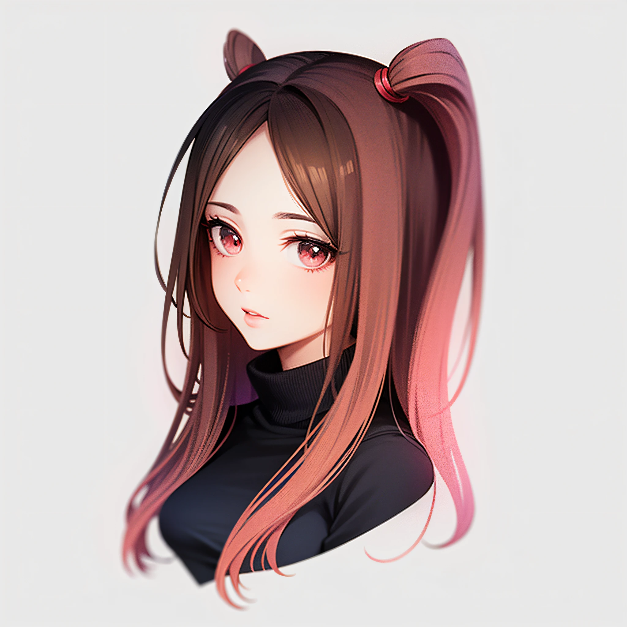 um desenho de uma garota com cabelo rosa e rabo de cavalo, retrato estilo anime, em estilo anime, estilo de arte anime, personagem estilo anime, cabelo rosa twintail e olhos cianos, estilo de arte de anime, em estilo anime, Estilo de arte anime bonito, illustration Anime style, menina anime retrato, retrato bonito da menina do anime, realistic anime art style, Nezuko-chan