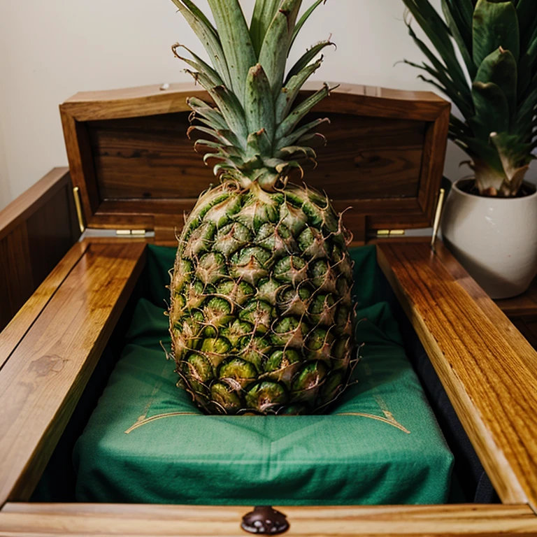 Pineapple on the coffin