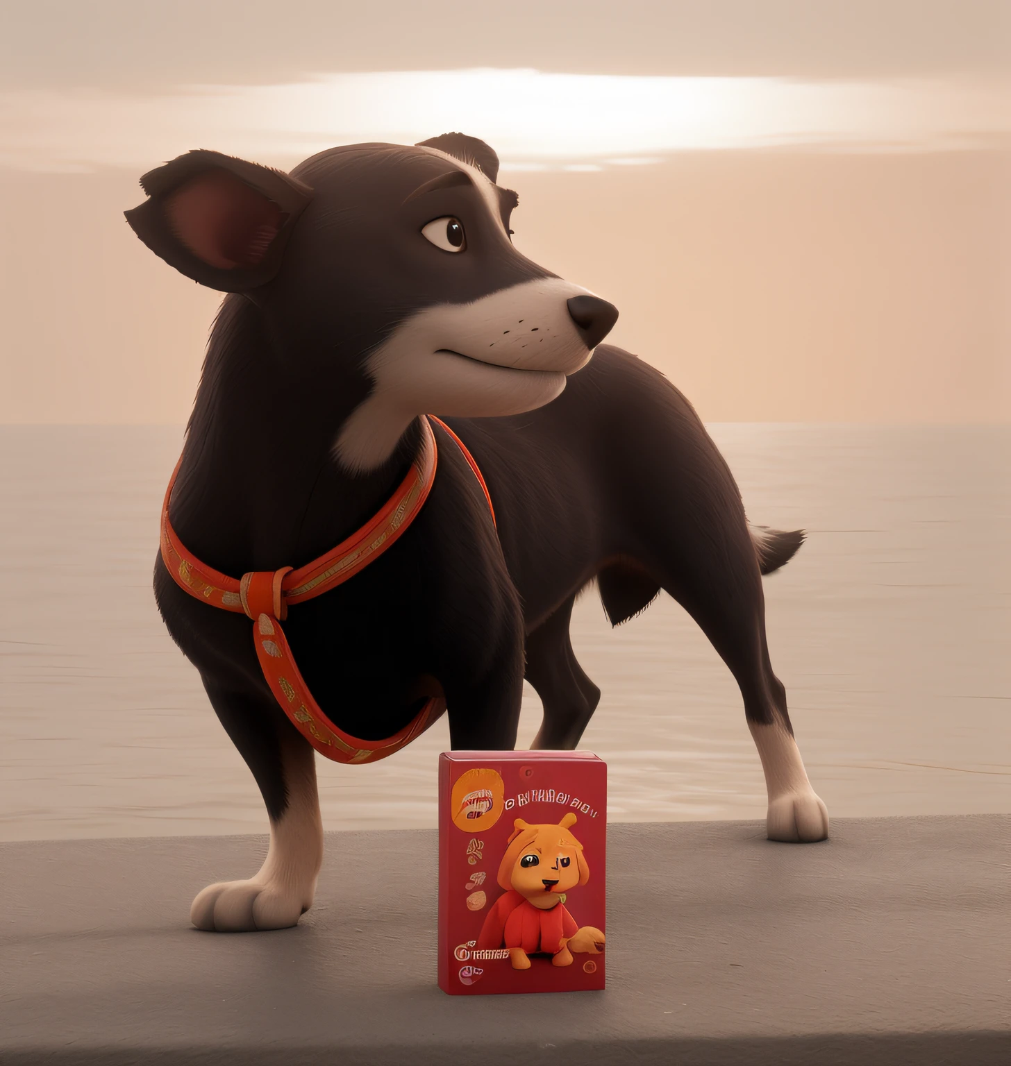 there is a dog standing on a ledge near the water, Foto retrato, Retrato Amplo, Directed by: Jakob Gauermann, Pooka, Directed by: Felipe Seade, Directed by: Thomas Barker, pimenta, foto retrato, Foto tirada com Provia, Sparky, Gostos, Toony, tirada na hora dourada, Directed by: Judith Gutierrez, Assunto: cane, retrato