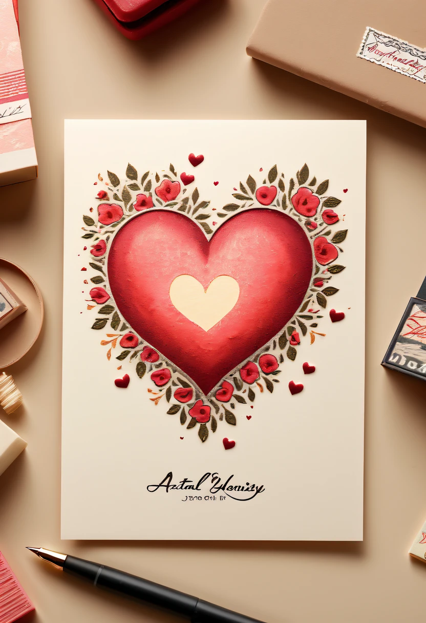 Best quality at best,4K,8K,A high resolution,tmasterpiece:1.2,(actual,strength,photo imprint:1.37),70's,postcard with stamp,mail,unfolding, Art style postcard,Full of lovesickness,'s,Premium:1.1,Premium:1.1,Colorful,cheerfulness,Handwritten style postcard,warm color,gentlesoftlighting,Detailed stamp,papermaking,Love theme,heart-shaped,youthful,Handmade look,textur,,distress,youthful,Personal Style,Thoughtful message,romantic scenes,Emotion,Precious memories,moments worth cherishing,pen pal fun,harvest,Edition,Precious souvenirs,Decorative elements,Handmade with love,art souvenirs,Artistic creation,Artistic expression,Vibrant colors,Delicate openwork,unique design,Sentimental Journey.