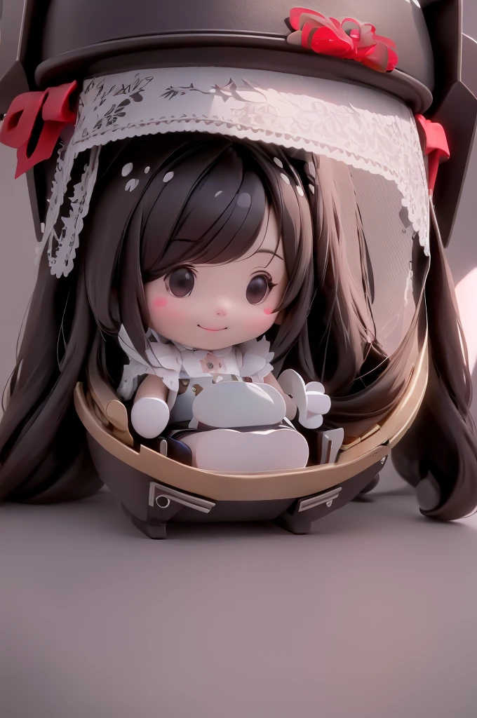 amasterpiece, best quality, 8k, cinematic light, ultra high res, chibi, cute doll smiling sitting on a sleigh, (bigfeet:0.4), (bighands:0.4)black hair, christmas steampunk dress, christmas hair ribbons, white pantyhose, red pumps, magical night, winter night, magical sparks floating, falling snow, dark shadows, ((dark fantasy)),