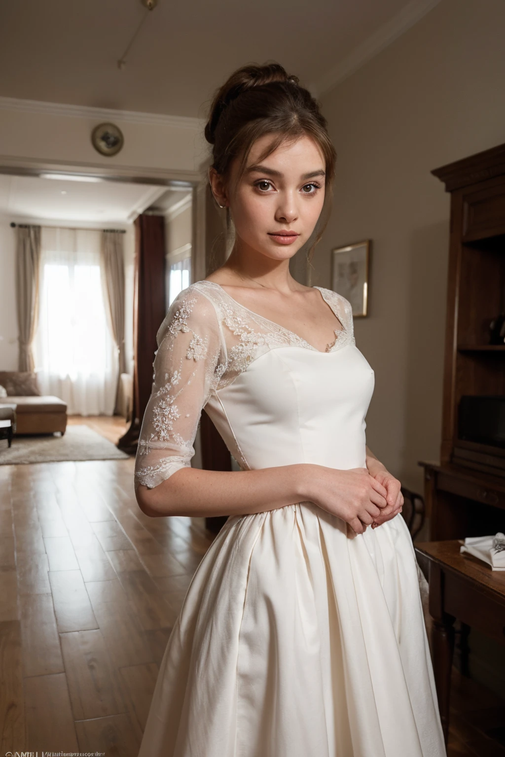 การถ่ายภาพของผู้หญิง  Audrey Hepburn Dress up in an elegant princess outfit from one of Europe's regions.