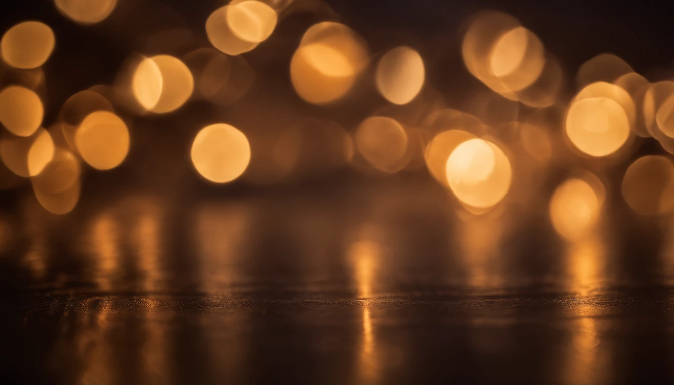 a detail shot of a softly lit, abstract bokeh pattern, showcasing the delicate and sparkling lights as a soft and magical background.