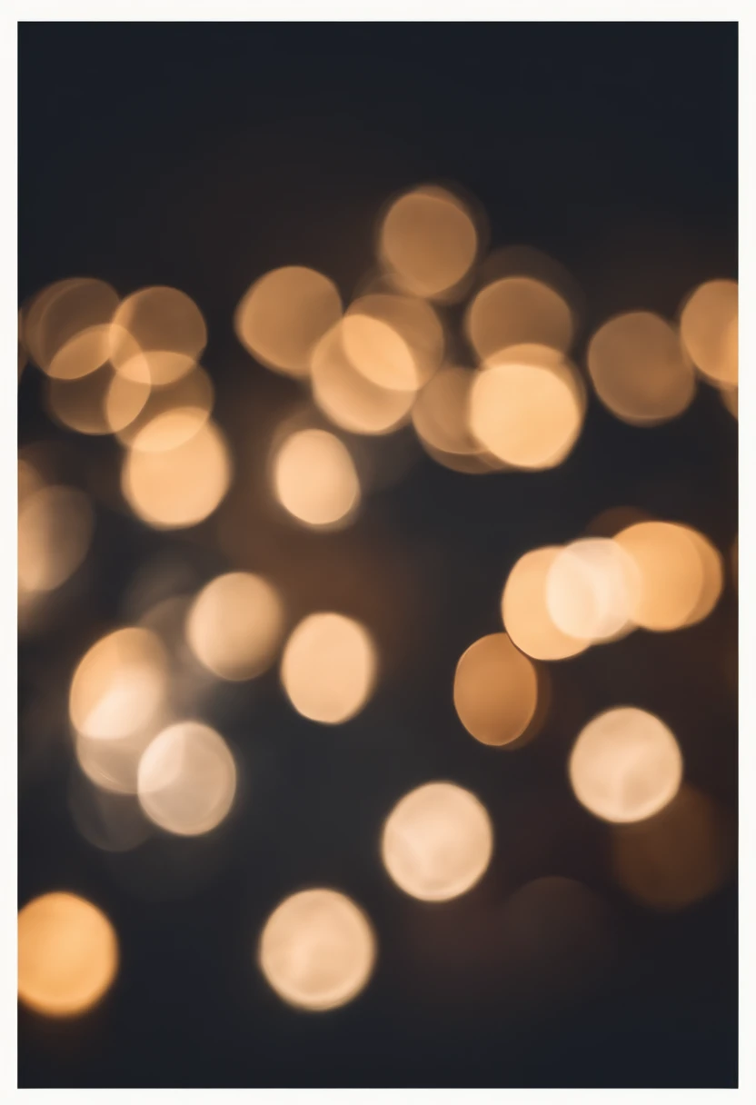 a detail shot of a softly lit, abstract bokeh pattern, showcasing the delicate and sparkling lights as a soft and magical background.