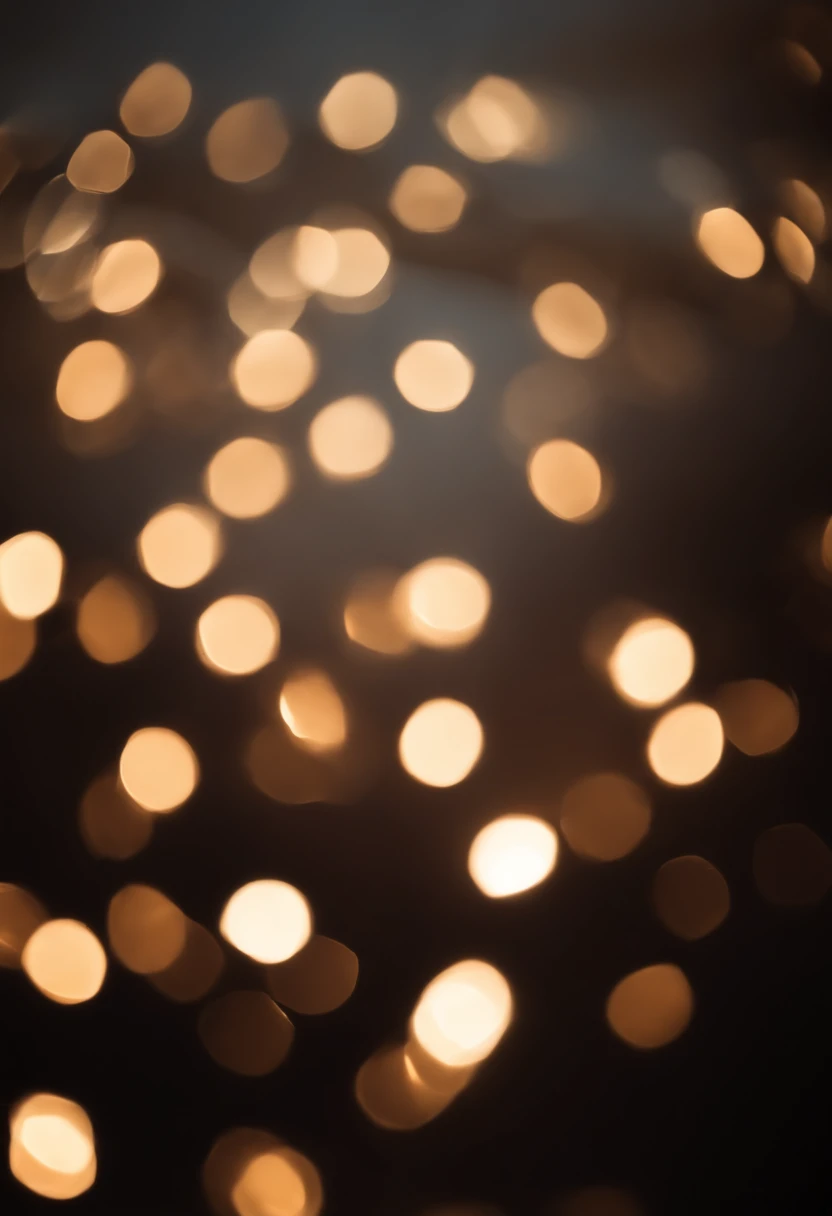 a detail shot of a softly lit, abstract bokeh pattern, showcasing the delicate and sparkling lights as a soft and magical background.