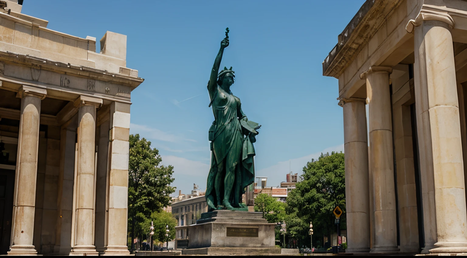 a statue