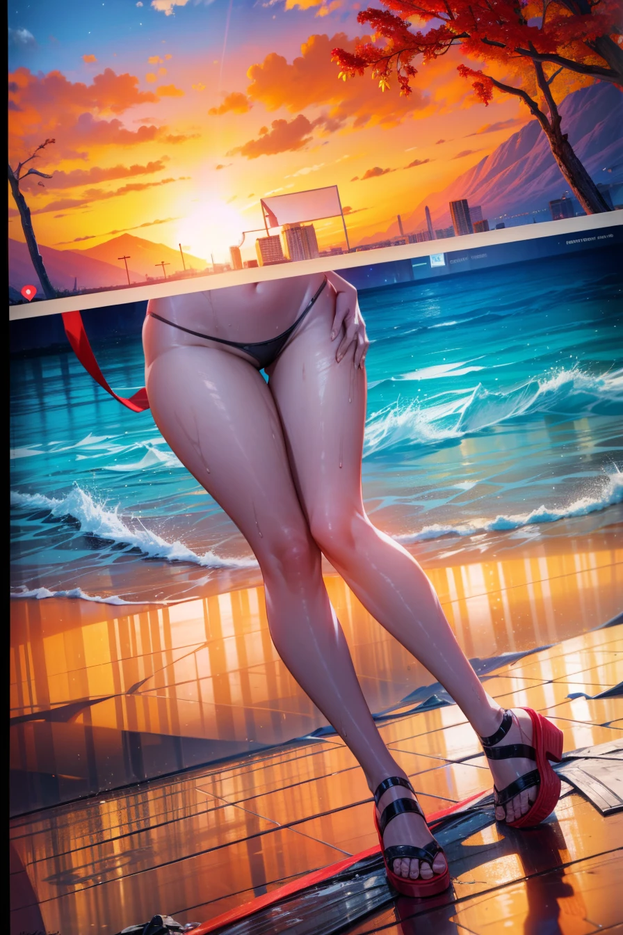 (La mejor calidad,4k,Altas Resoluciones),(realista:1.37),Shy and blushing,sexy,monos en el suelo,uniforme transparente mojado,Black lingerie,pantalon corto,Medias negras largas,Wet,empapado,abierta de piernas,Agua,(foto ),

(Cuerpo completo,anime),(vivid colors),(Soft lighting)