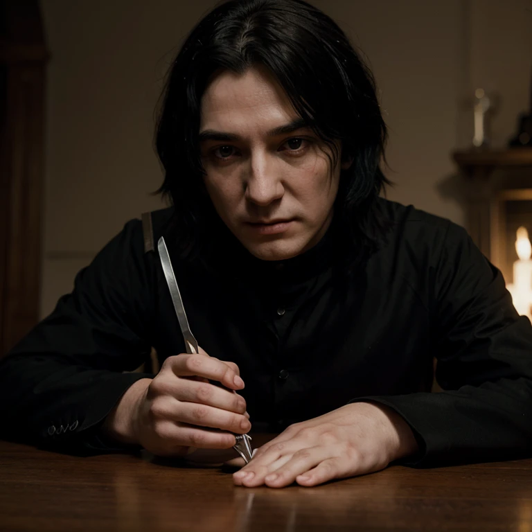 Young Severus Snape, self harming, cutting