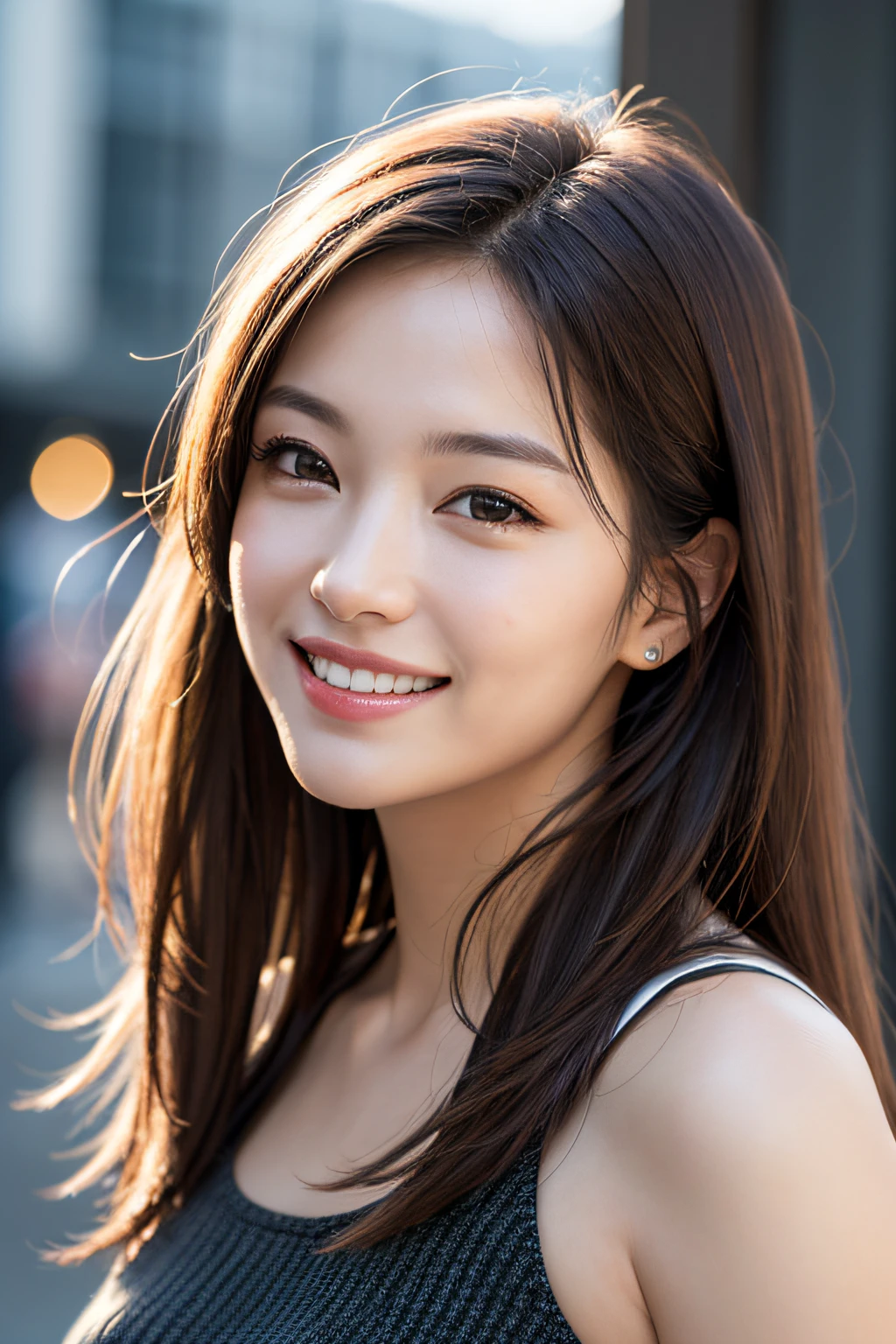 Best quality, masterpiece, ultra high res, (photorealistic:1.4),highly detailed,professional lighting
smile,