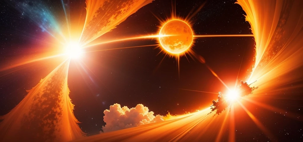 sun, hot and sunny highly-detailed, very sunny, suns, bright sun, sunspot, sun flare, nova, space, fire