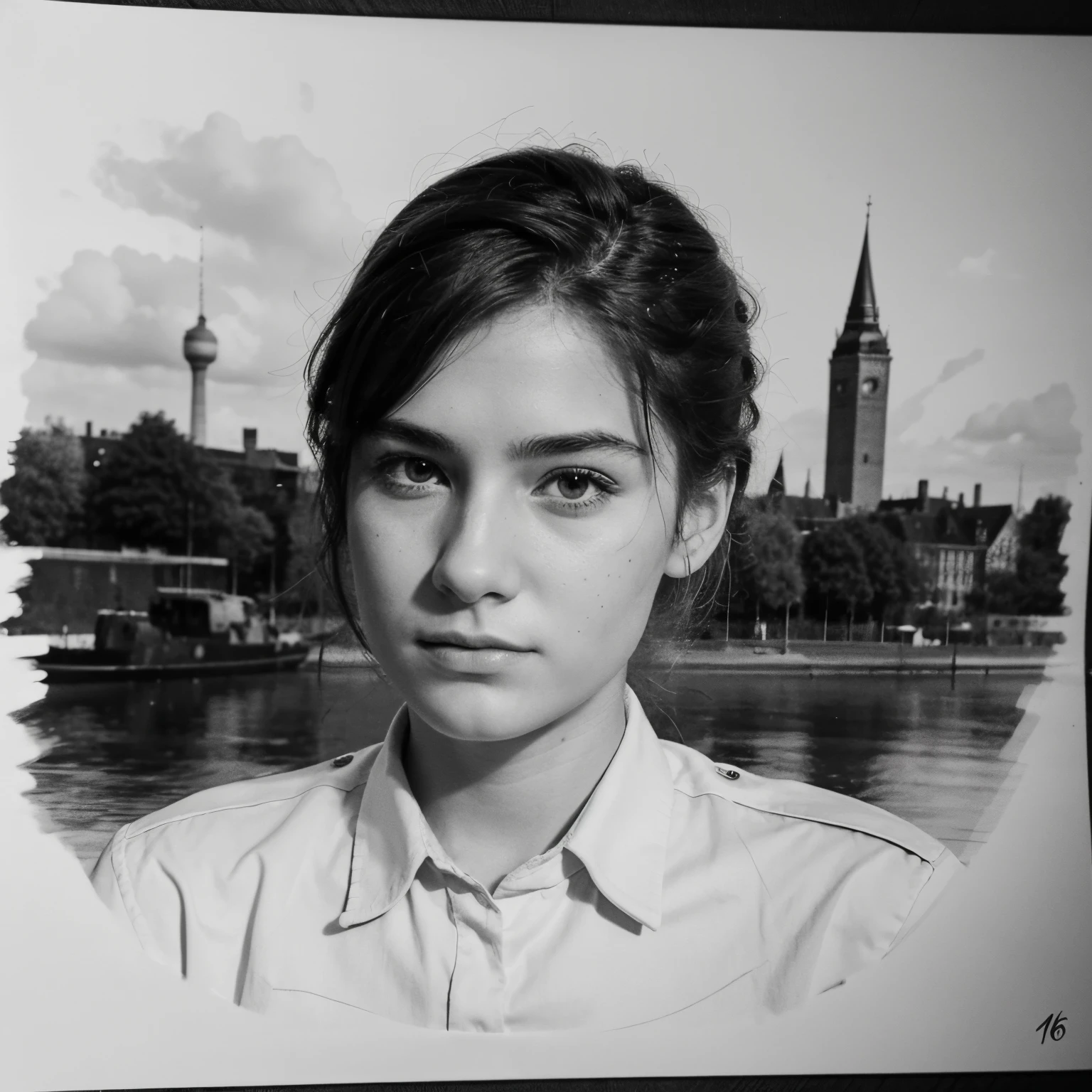 a drawing a 16 year old that isn't artistic can draw. should be in color. drawing must represent Germany. celebrates a single, all-powerful leader and glorifies war and military values.