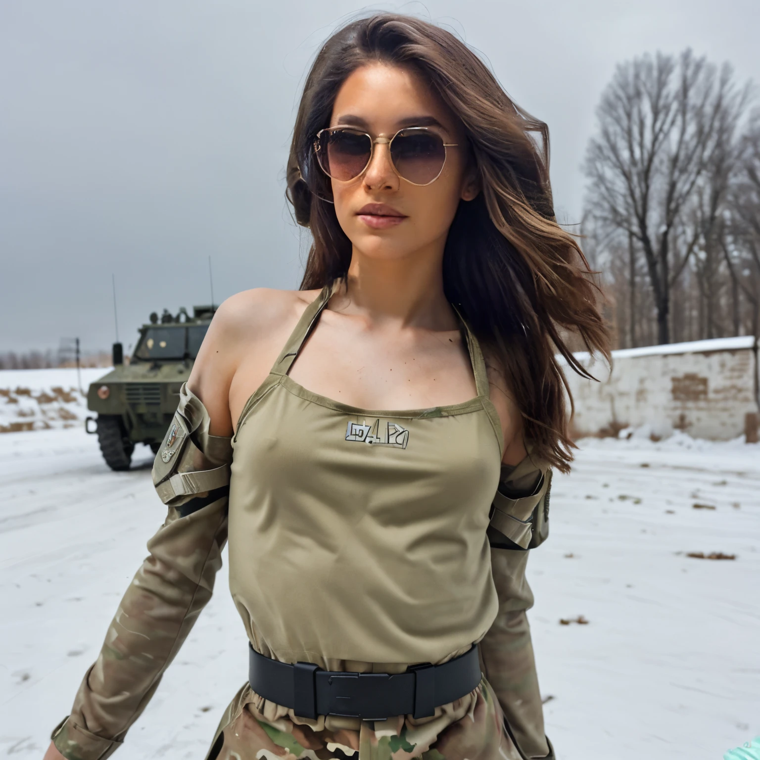 the girl serves in the Ukrainian army