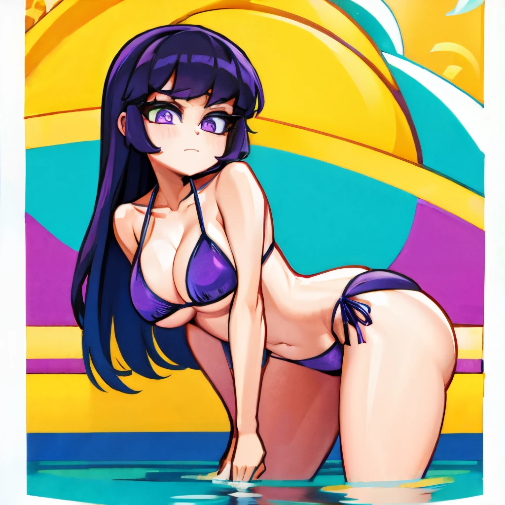 Bikini purple girl