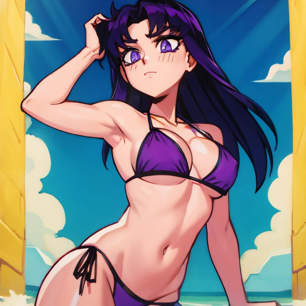Bikini purple girl