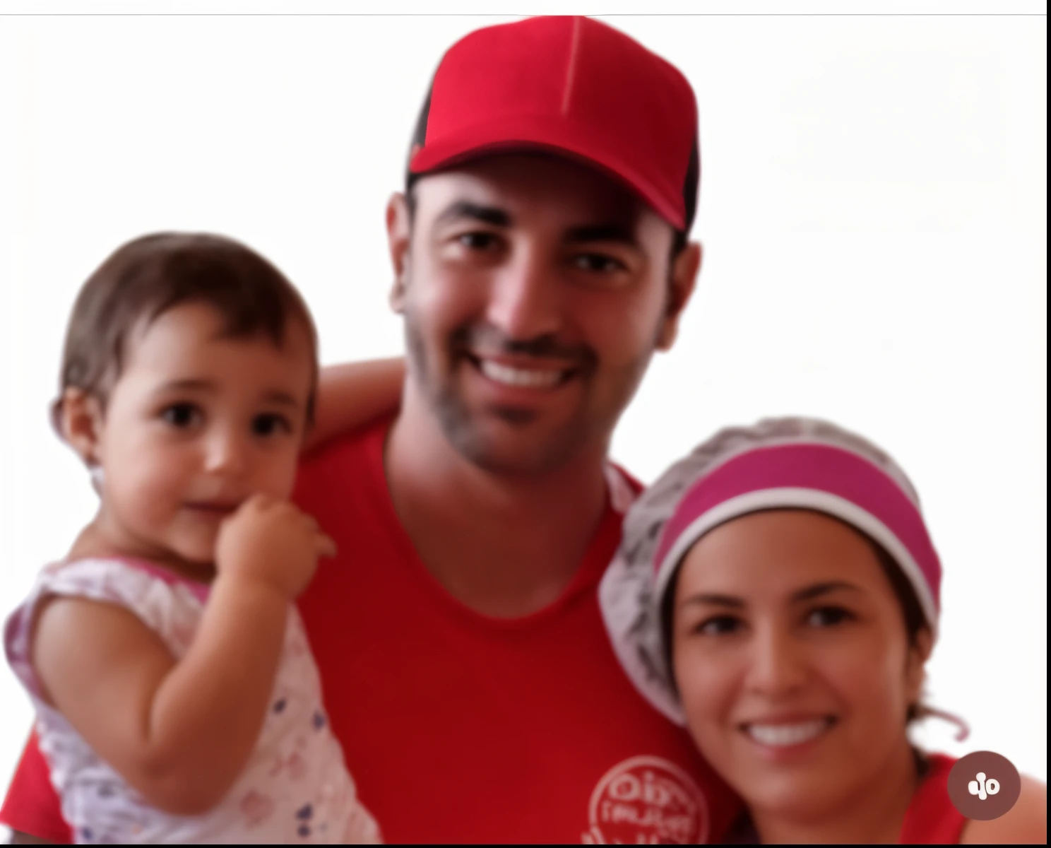 There's a man and a woman holding a baby and a child, Family photo, Happy family, david rios ferreira, wearing a red backwards cap, Carmelo Blandino, Valentina Embaralhamento, 3 5 year brazilian mother, foto de perfil, foto de perfil, fami, Directed by: Nandor Soldier, Manuel Sanjulian, imagem de perfil, Aykut Aydogdu