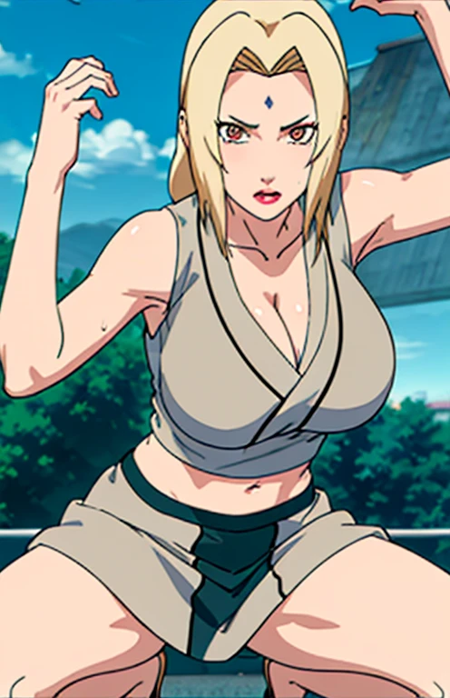 Big titlack tight skirt, full bodyesbian, cleavage, Good anatomy, Masterpiece, Best quality, 4K, 8K, Professional photography, Soft light, Sharp focus, 1 girl, Blonde hair, in class room, Blonde hair, Spin-off of banks, Detailed face+Brown eyes, Open lips, lipstick, perspire,Sweat a lot,Blushlush,Be red in the face,I had a lot of sweat on my face,Blushlush),(stooped,Buttresigboobs,Enchanting pose,A sexy pose),navel show:1.3,front view,sports bra