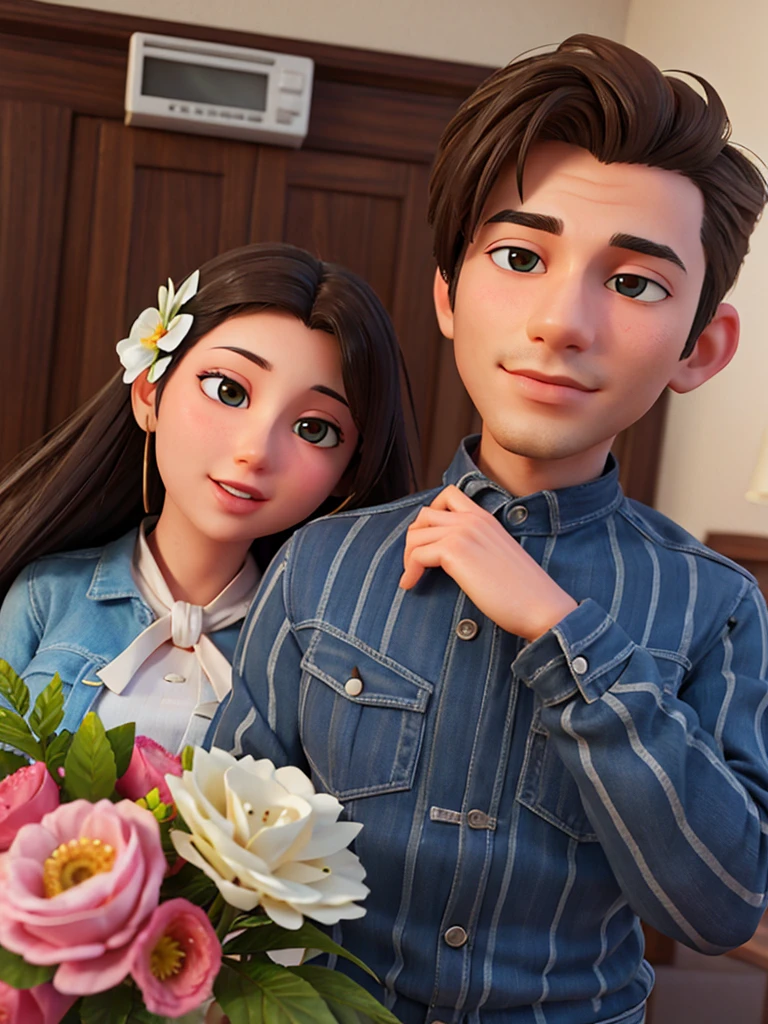 Realistic high quality 3d lovely couple