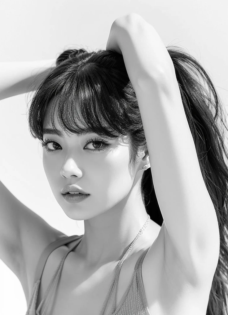 arafa woman with long hair and bra top posing for a photo, Lalisa Manobal, Bae Suzy, Lalisa Manoban do Blackpink, tzuyu de duas vezes, Jisoo Blackpink Retrato, Jisoo do Blackpink, Jisoo do Blackpink, Portrait of female Korean idol, UI, Parque Ji-min, Retrato de Jossi do Blackpink, Atriz coreana bonito