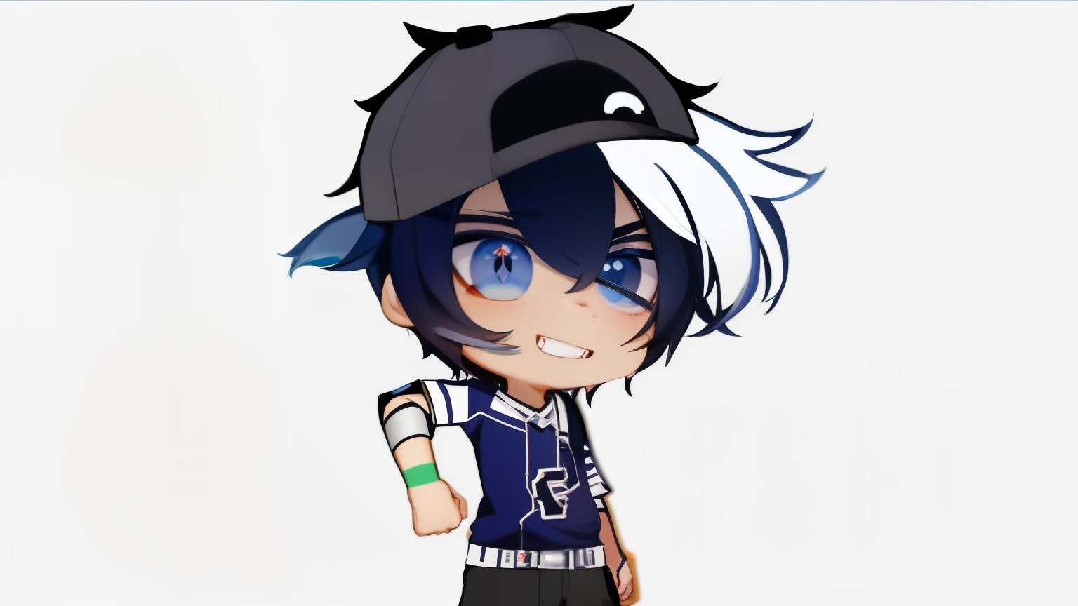 cartoon boy with a baseball cap and a baseball glove, 2 d anime style, 2 d anime, 2 d sprite, chibi, anime boy, character art of maple story, trigger anime artstyle, advanced digital chibi art, anime style character, 2 d style, chibi style, anime stylized, anime chibi, cute emo guy, in an anime style, sprite 2 d