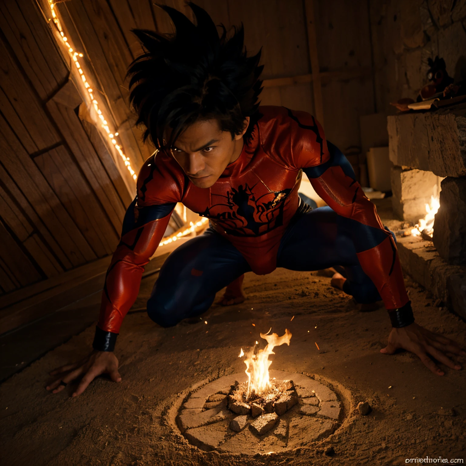 Homem aranha vs Goku