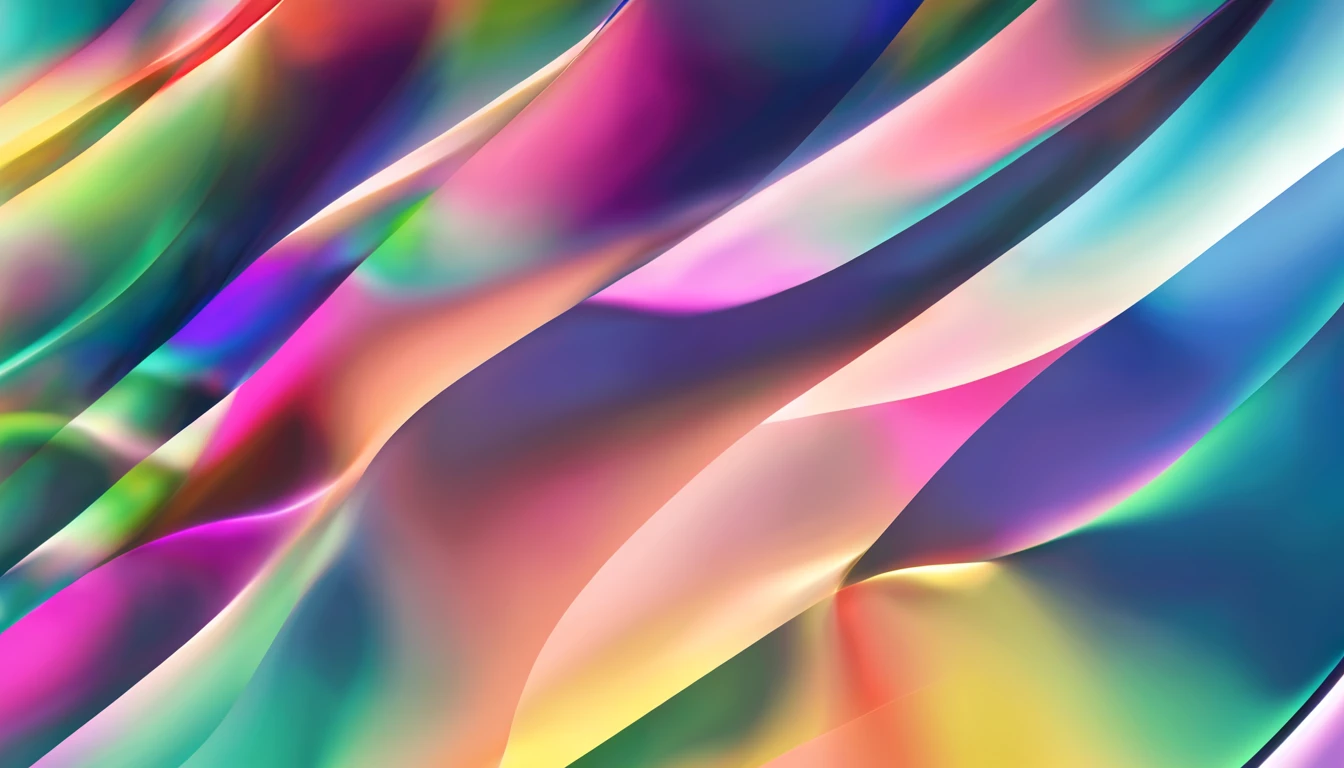 simple diminished calming wavy translucent spectral light split prism world perspective 3d