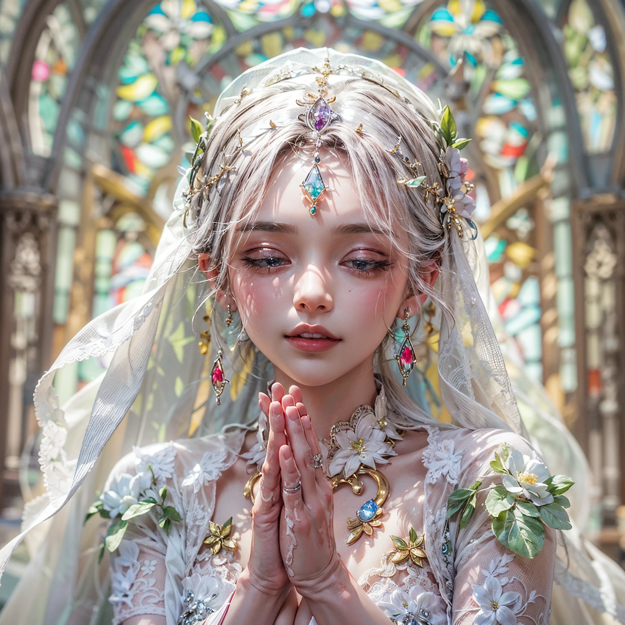 hatsune miku, cameltoe, huge  ,(((SFW))), (1.FEMALES, 独奏), 8k, ((masutepiece)),(((top-quality))),((Ultra-detailed)),((((Realistic)))), Photorealsitic:1.37, (A hyper-realistic), (illustratio), (hight resolution), (ighly detailed), (The best illustrations), (Ultra-detailed細), (wall-), (Detailed face), (Beautiful expression), ((More top-quality skins:1.2)), ((Reddish blush)), (Ultra-detailed background, Detailed background), (Beautiful and aesthetic: 1.2), Extremely detailed, albino girl,(fractal art:1.1),(Colorful:1.1)(Rose flower:1.3),more detailed,(PerfectNwsjMajic,Official art, Beautiful and aesthetic:1.2), (Colorful,Beautiful and aesthetic, Beautiful), (free angle pose), (The background is three-dimensional:1.3), (weddingdress:1.2), (Shiny skin), (Rainbow colors:1.4), ,(earrings:1.4), Lift up the hem of your skirt with your hands, glance at the viewer