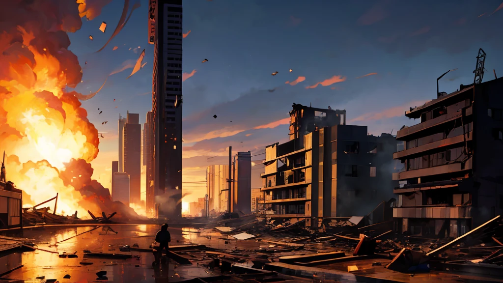 The city collapsed，The end of the world